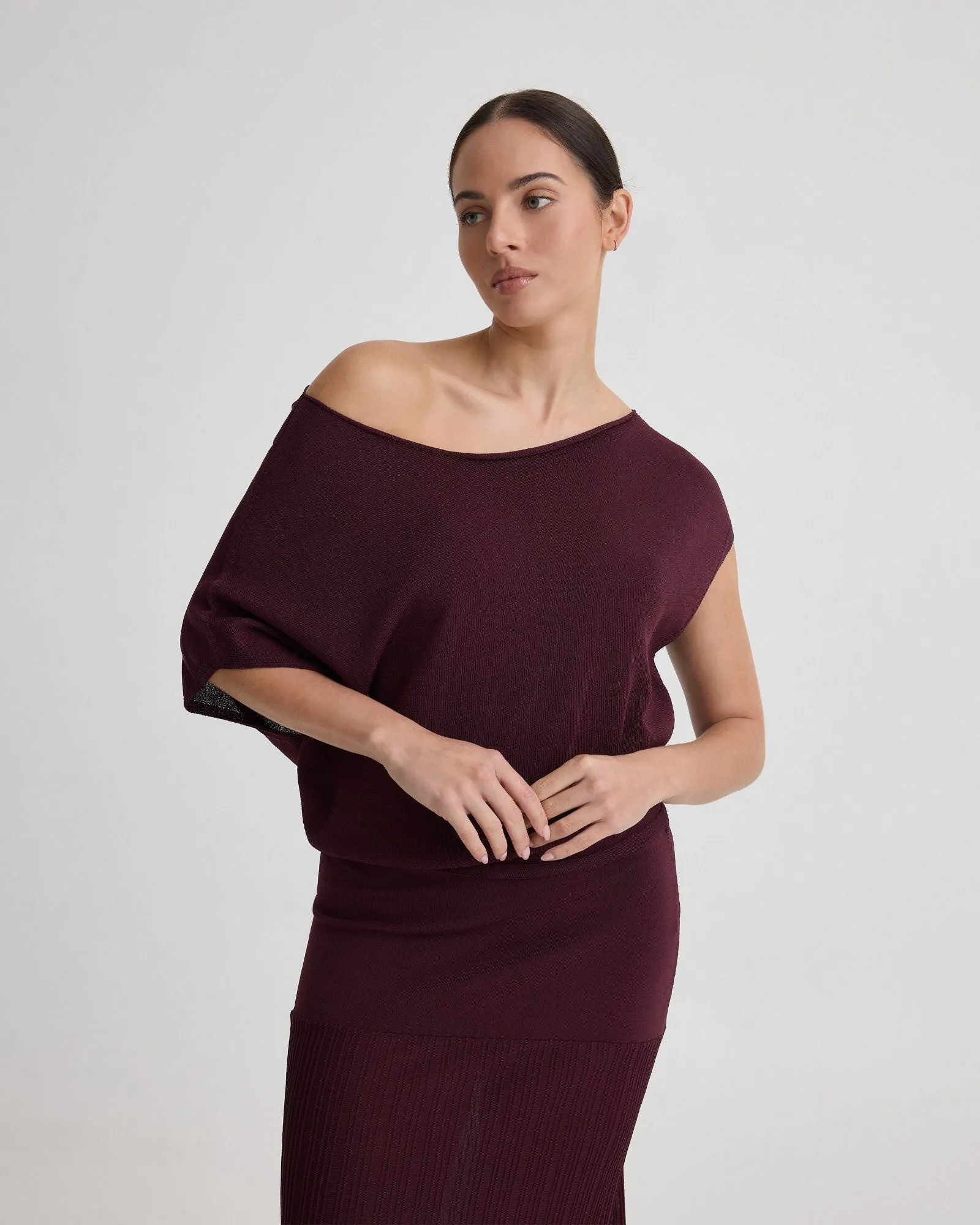 Jaya Knitted Drape Top sold by Oxford Shop product image thumbnail 2