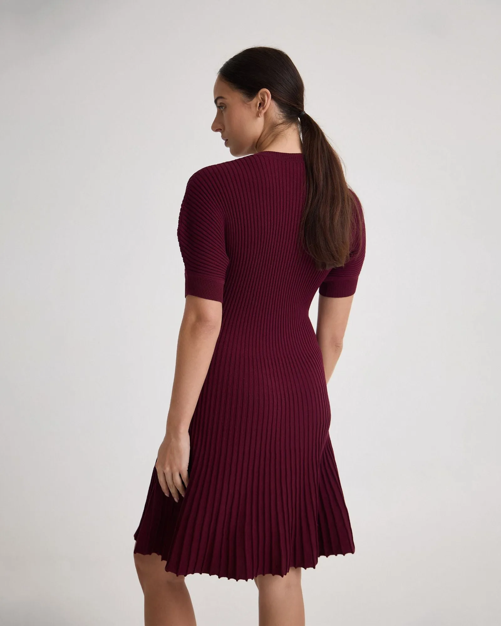 Florence Knitted Pleat Dress sold by Oxford Shop product image thumbnail 3