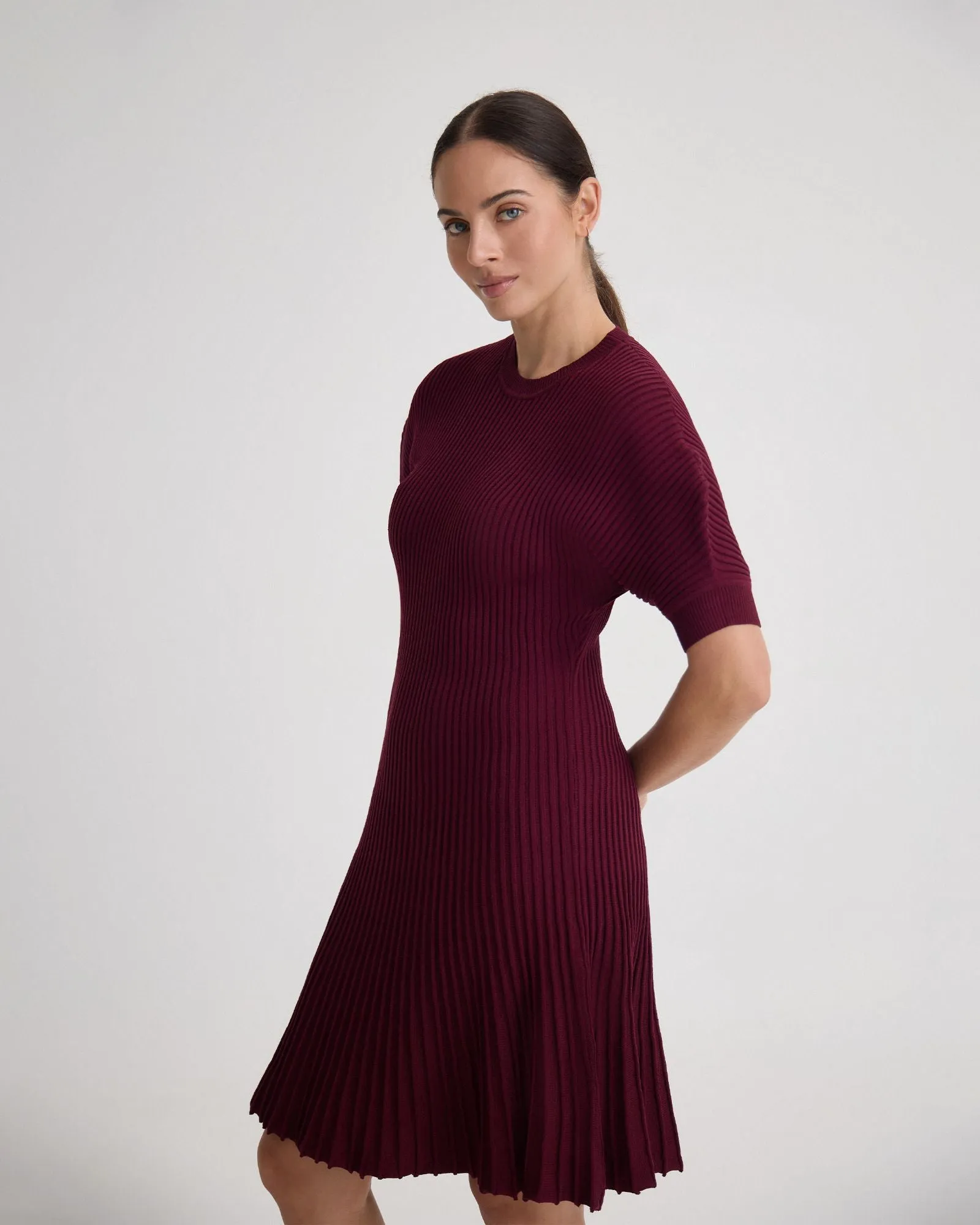 Florence Knitted Pleat Dress sold by Oxford Shop product image thumbnail 2