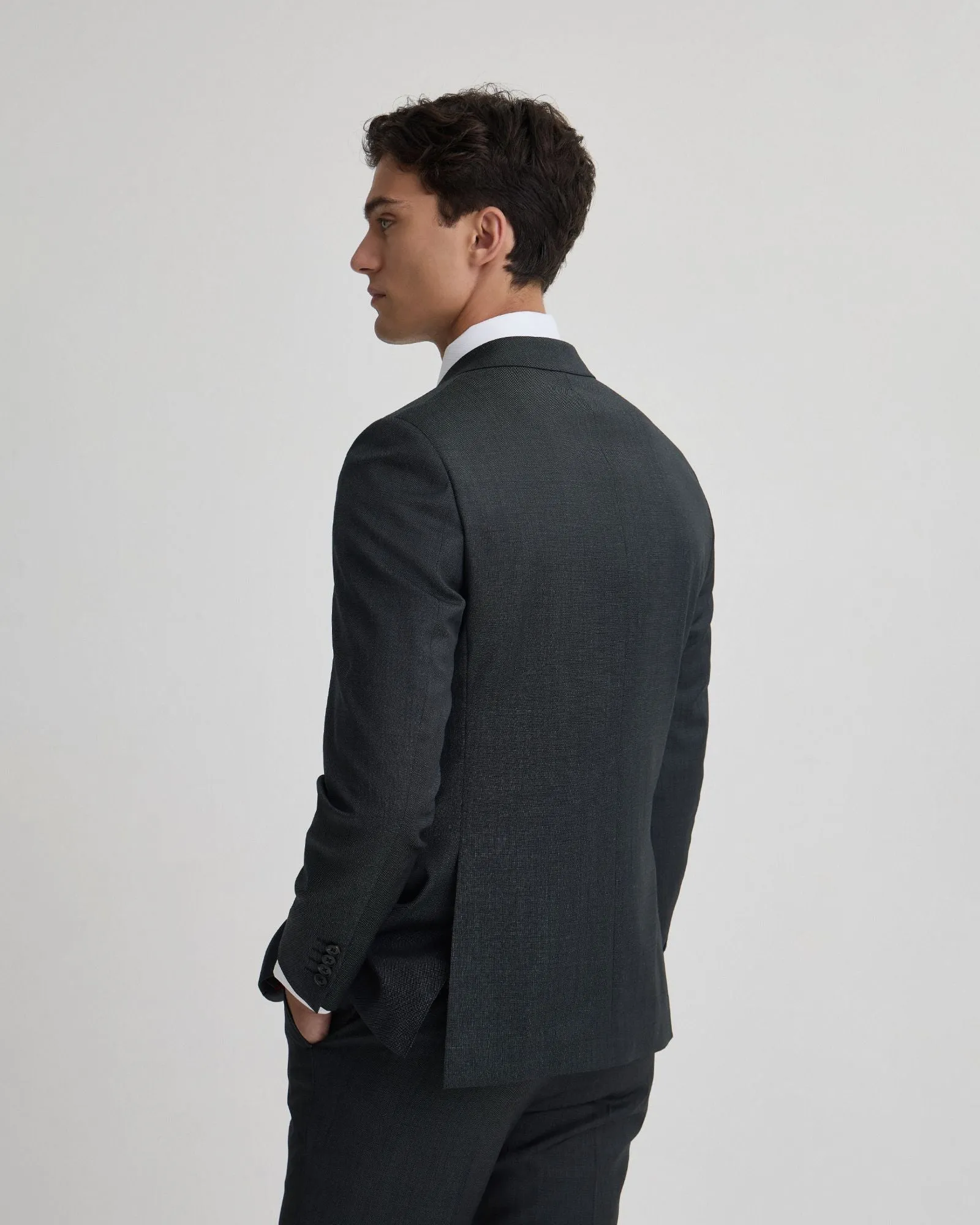 Byron 1/2 Canvas Wool Suit Jacket sold by Oxford Shop product image thumbnail 3