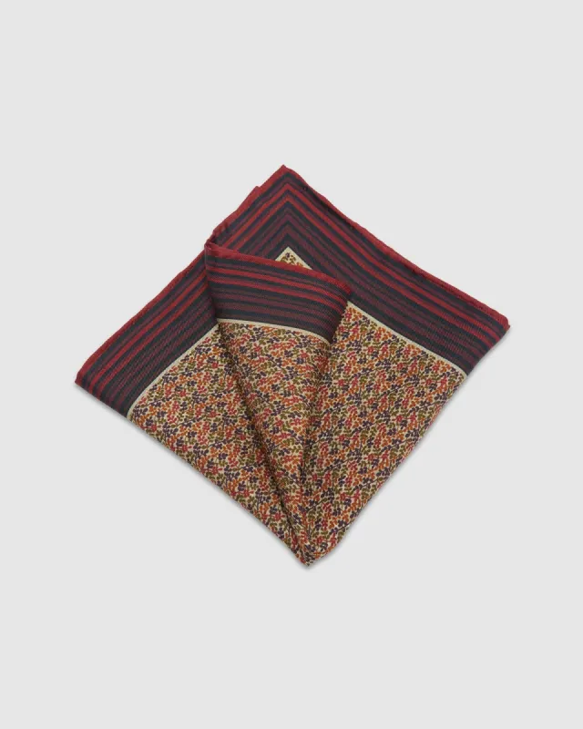 Bracken Ditzy Pocket Square sold by Oxford Shop
