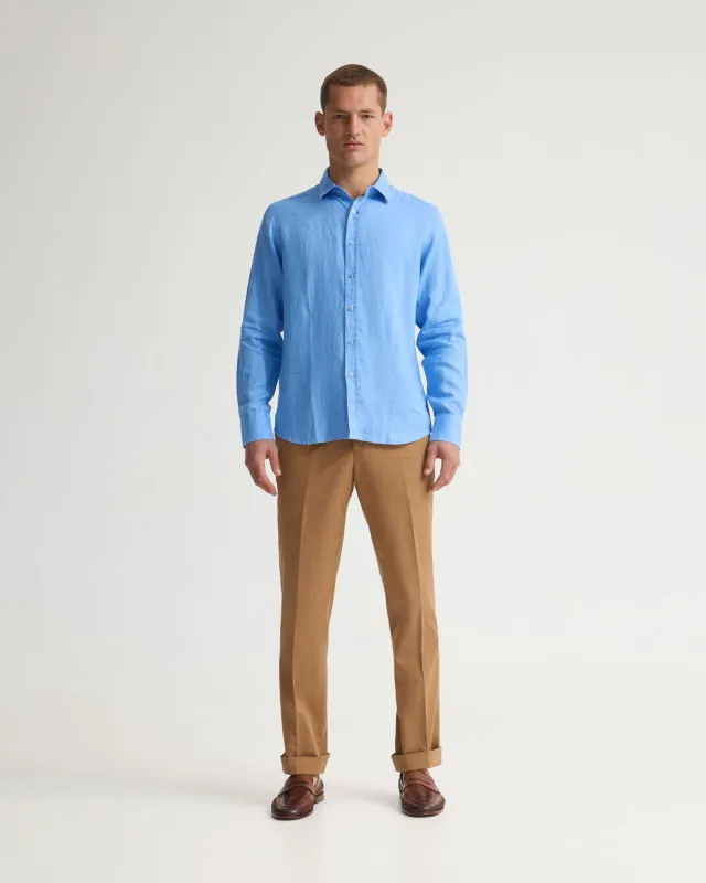 Copper European Linen Shirt sold by Oxford Shop