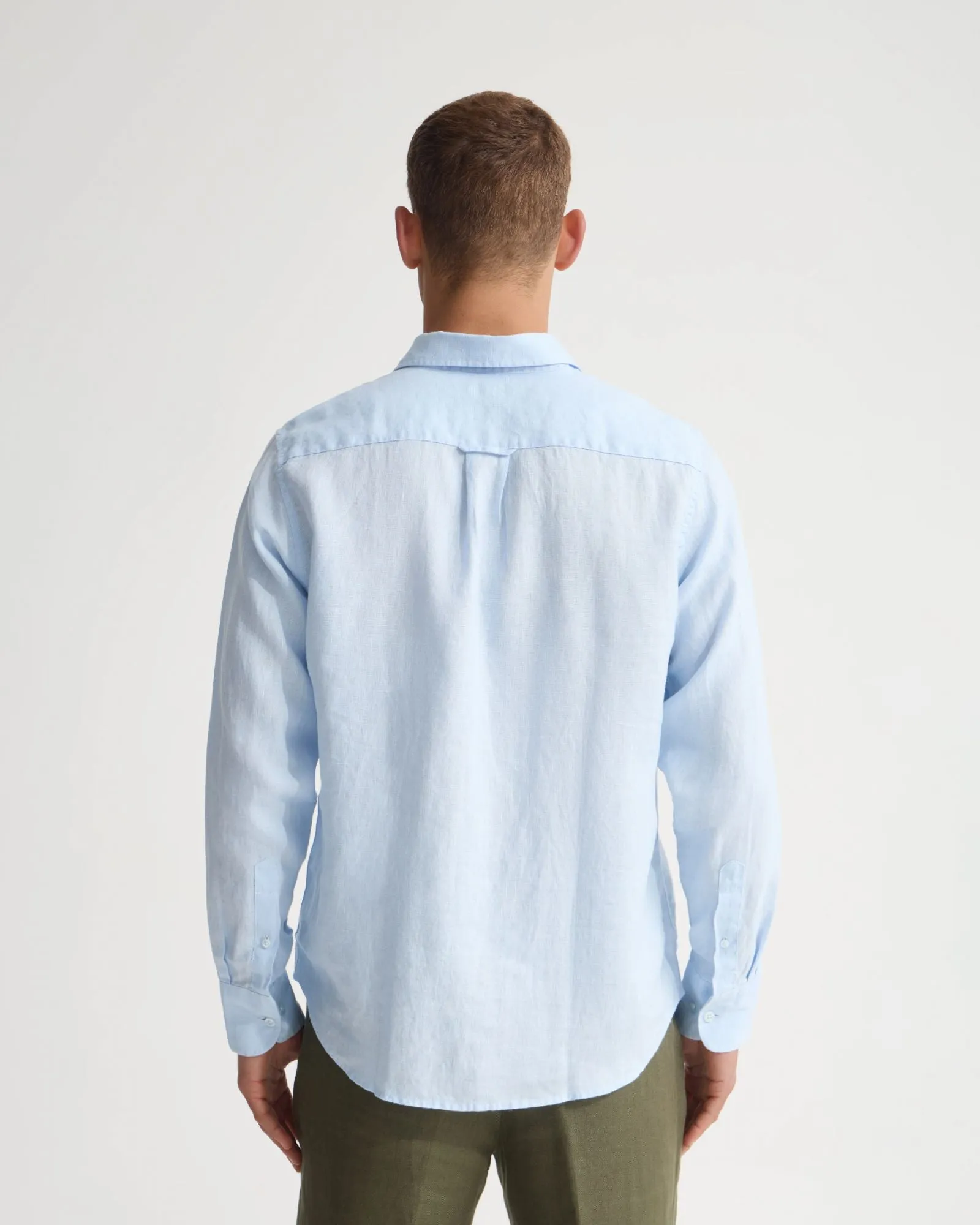 Cooper French Linen Long Sleeve Shirt sold by Oxford Shop product image thumbnail 3