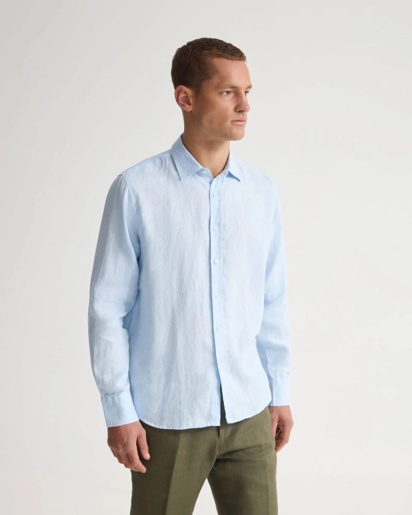 Cooper French Linen Long Sleeve Shirt sold by Oxford Shop product image thumbnail 2