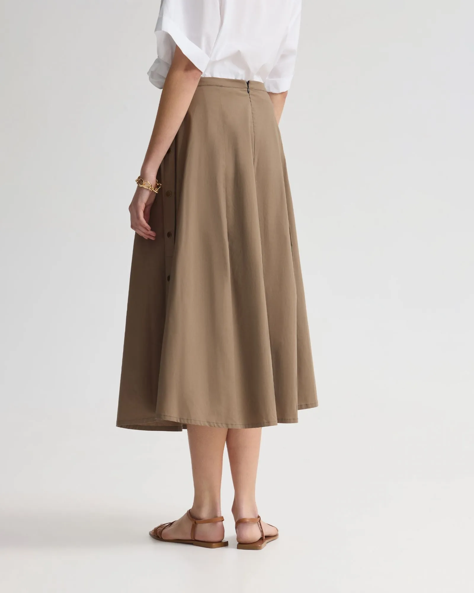 Harlow Snap Midi Skirt sold by Oxford Shop product image thumbnail 3