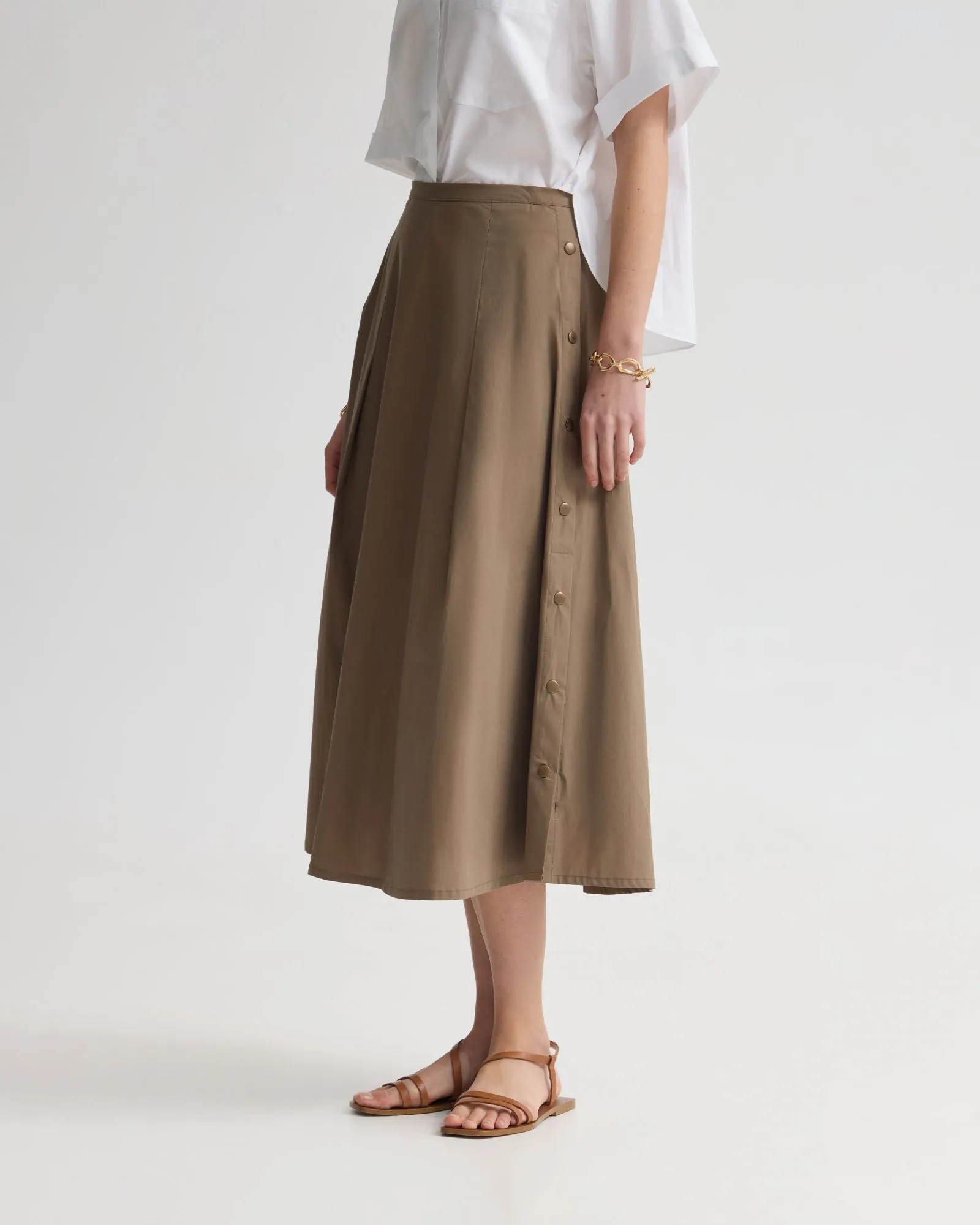 Harlow Snap Midi Skirt sold by Oxford Shop product image thumbnail 2