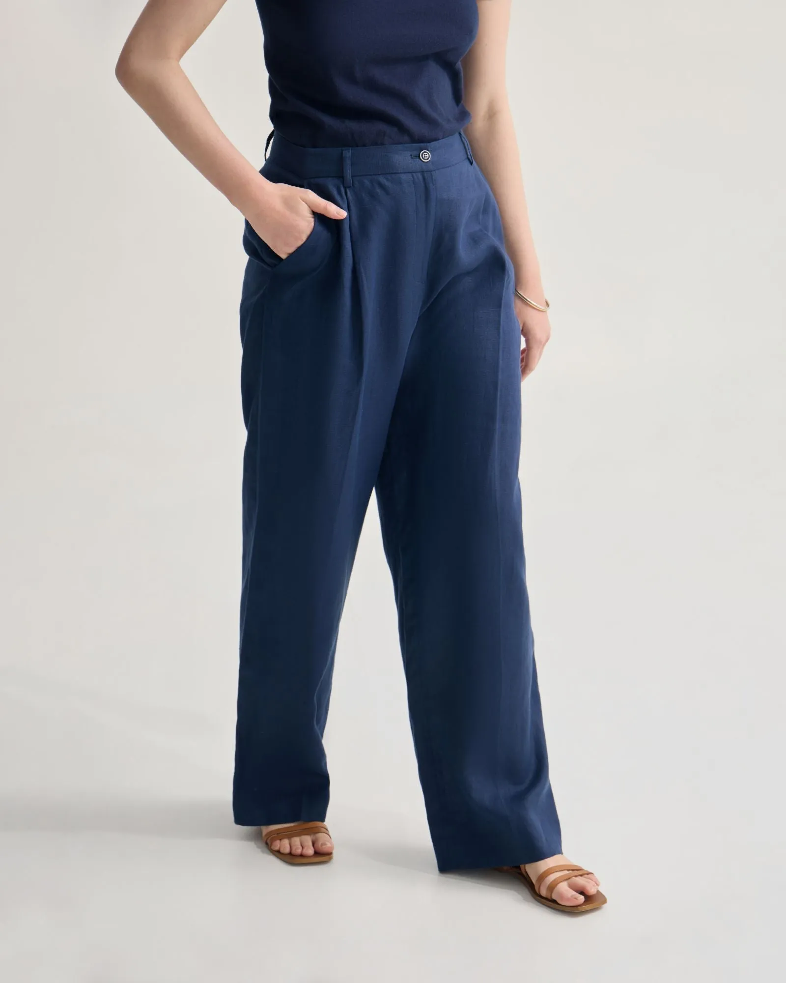 Billie Linen Pant sold by Oxford Shop product image thumbnail 4