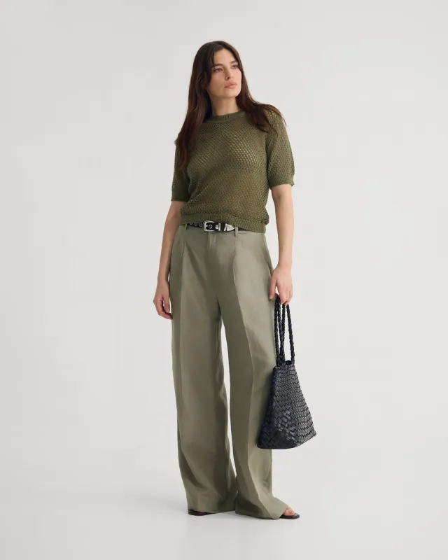 Luna Cotton Knit Top sold by Oxford Shop