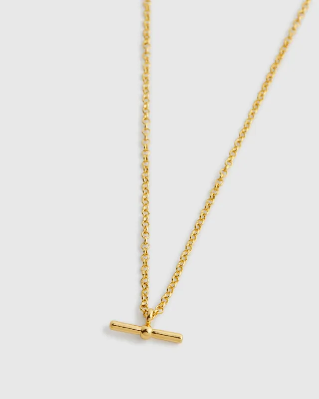Tiera T-Bar Pendant Necklace sold by Oxford Shop