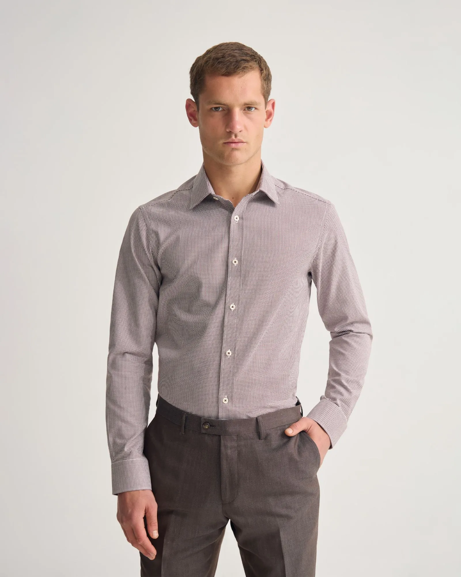 Beckton Slim Fit Cotton Shirt sold by Oxford Shop product image thumbnail 5
