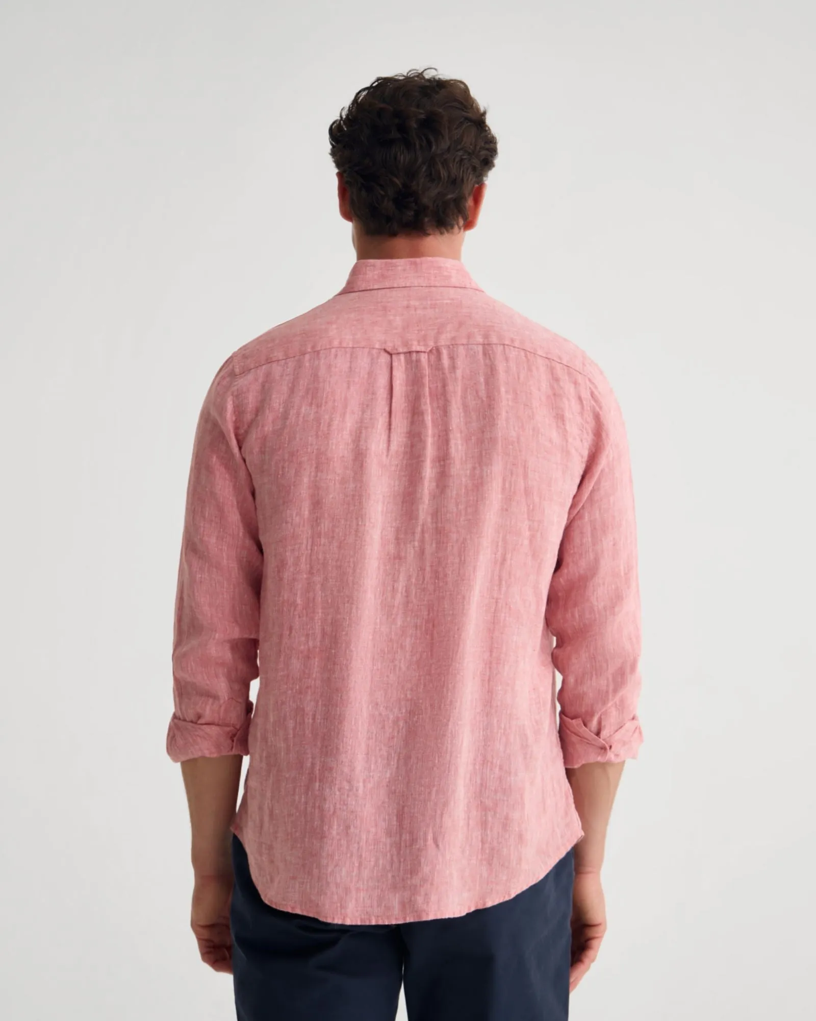 Cooper French Linen Long Sleeve Shirt sold by Oxford Shop product image thumbnail 3