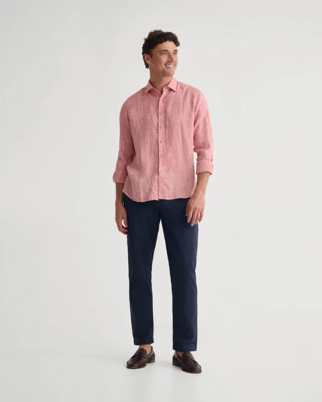 Cooper French Linen Long Sleeve Shirt sold by Oxford Shop