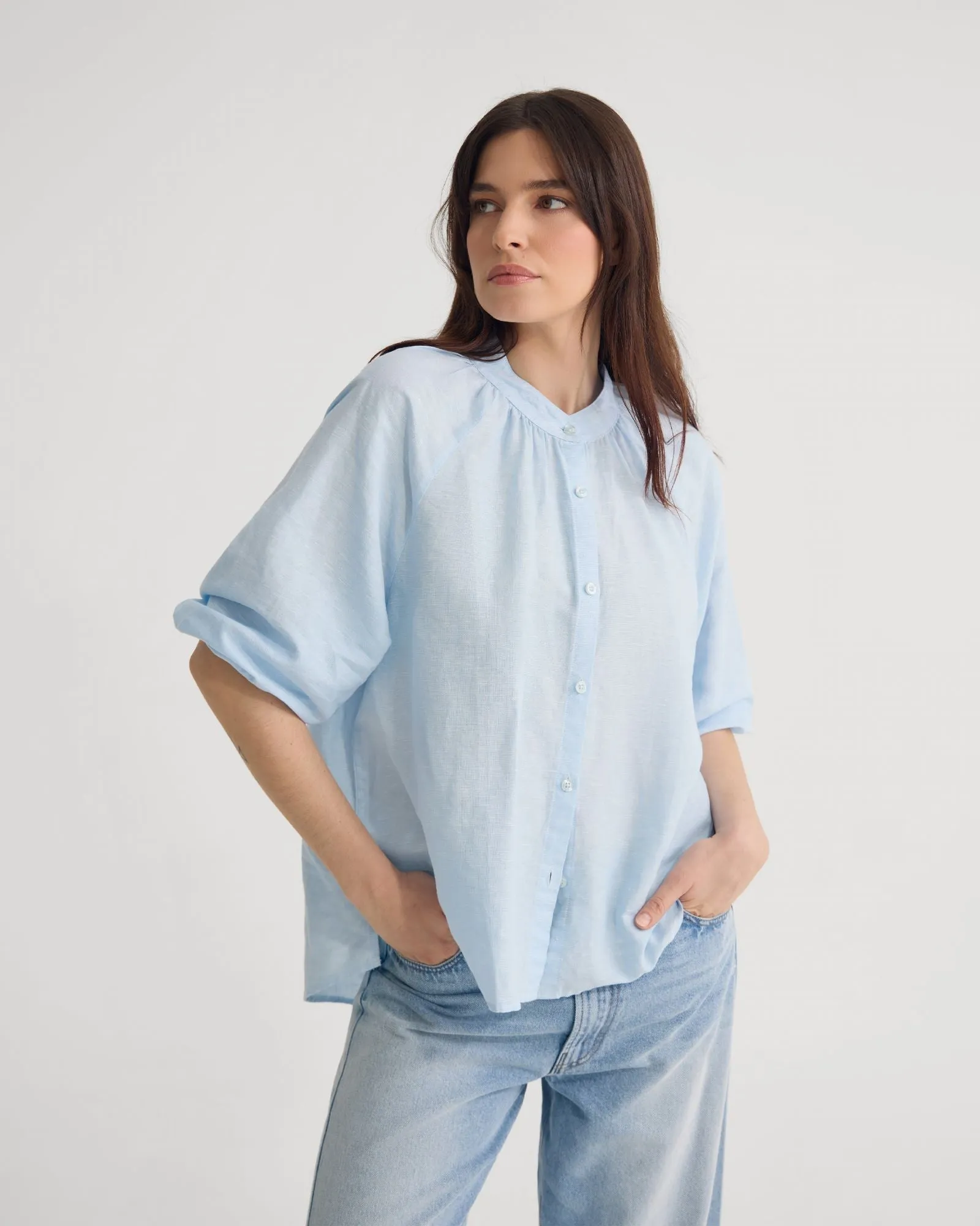 Annika Washed Linen Shirt sold by Oxford Shop product image thumbnail 2