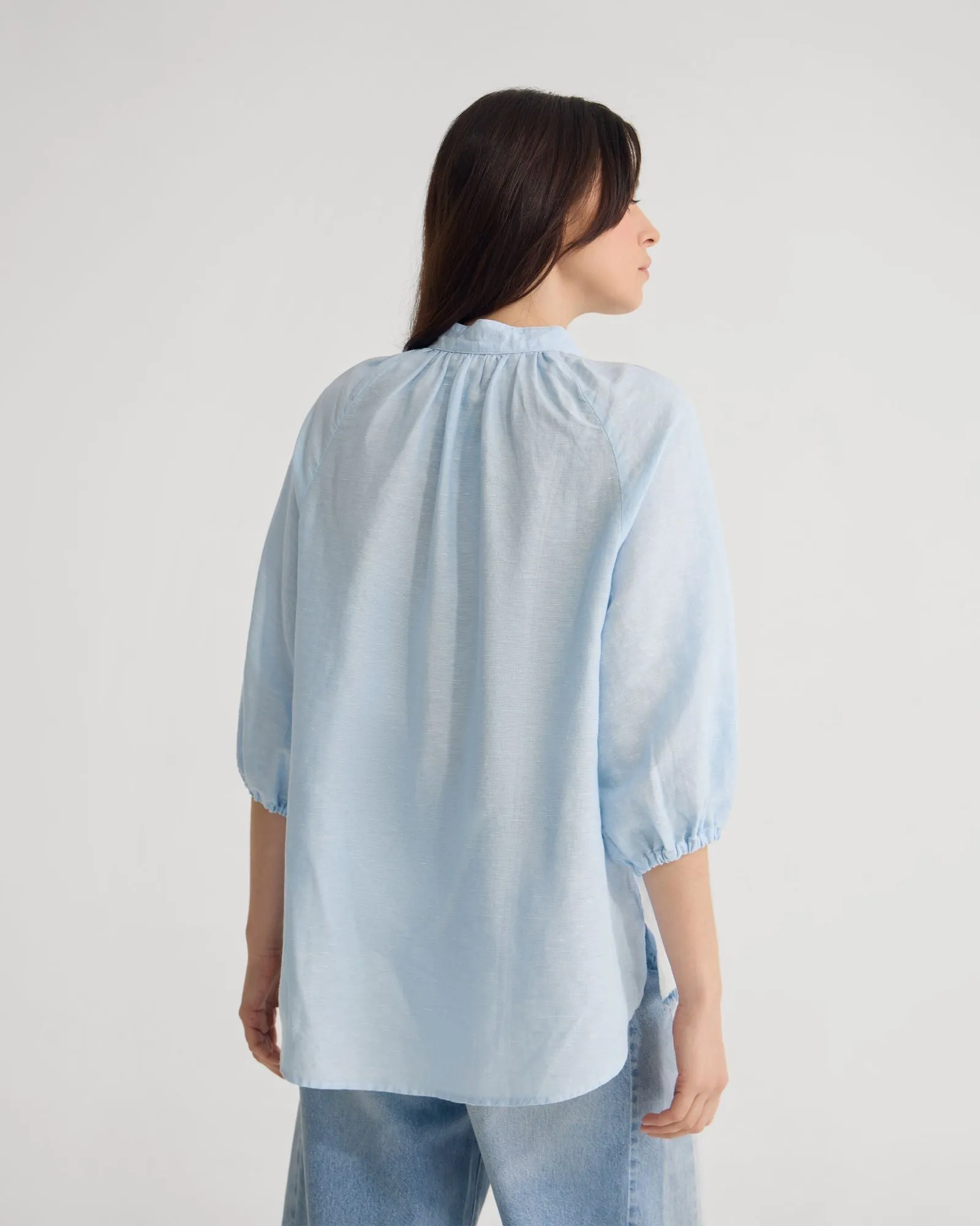 Annika Washed Linen Shirt sold by Oxford Shop product image thumbnail 3
