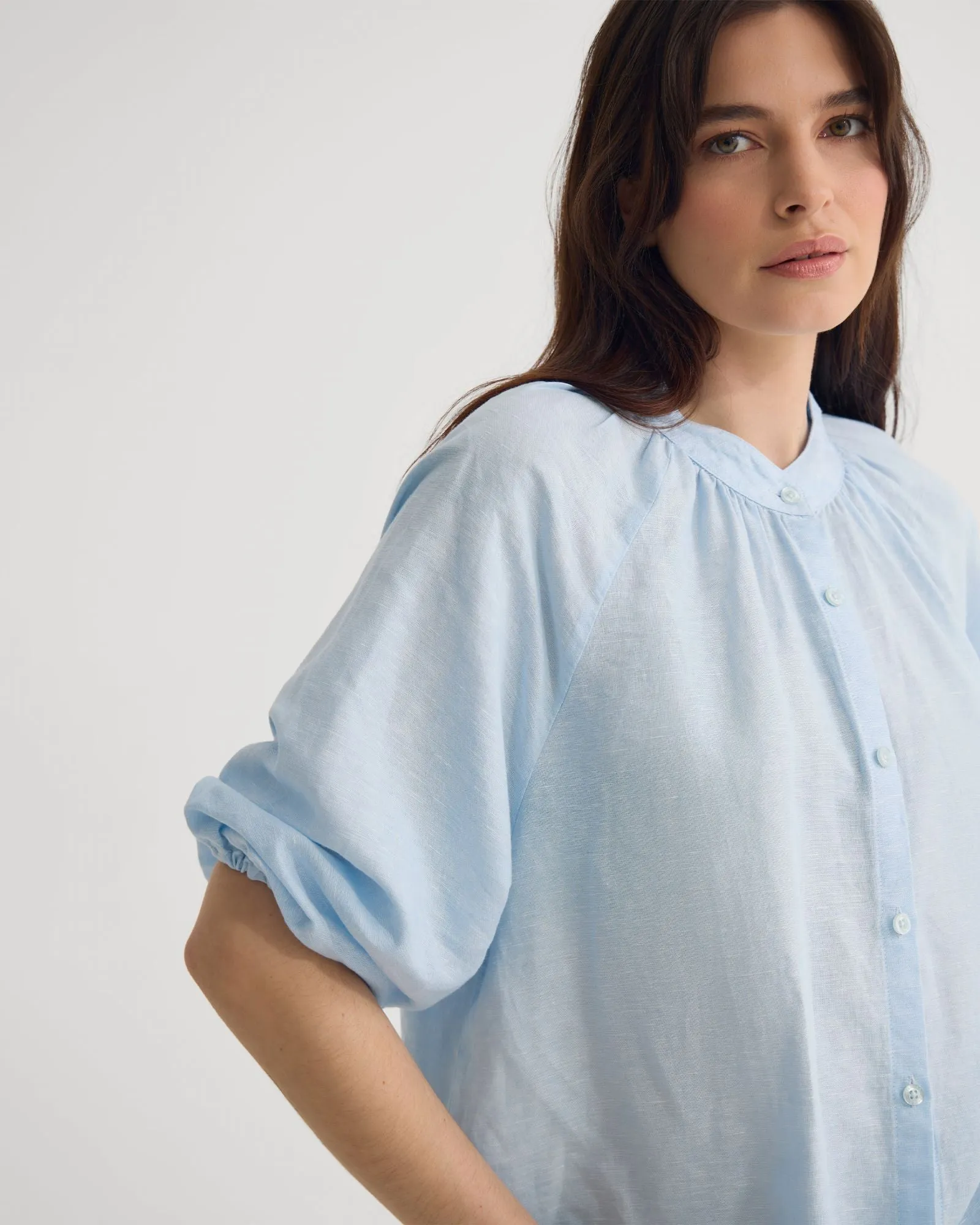 Annika Washed Linen Shirt sold by Oxford Shop product image thumbnail 4