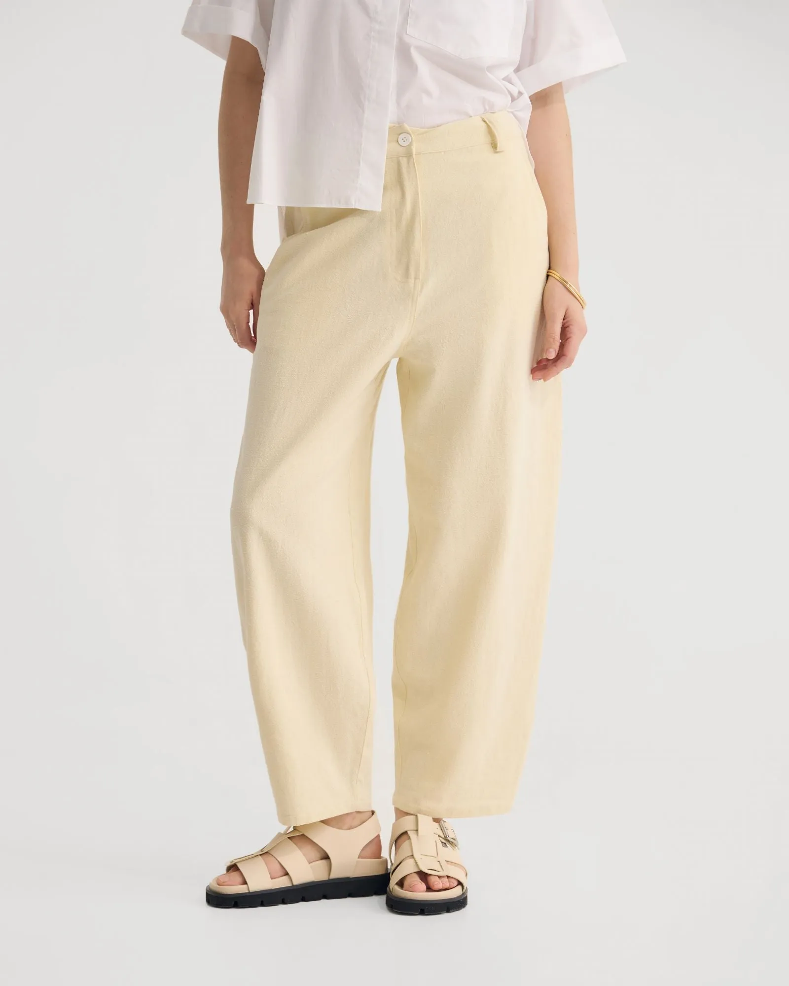 Etta Barrel Leg Pant sold by Oxford Shop