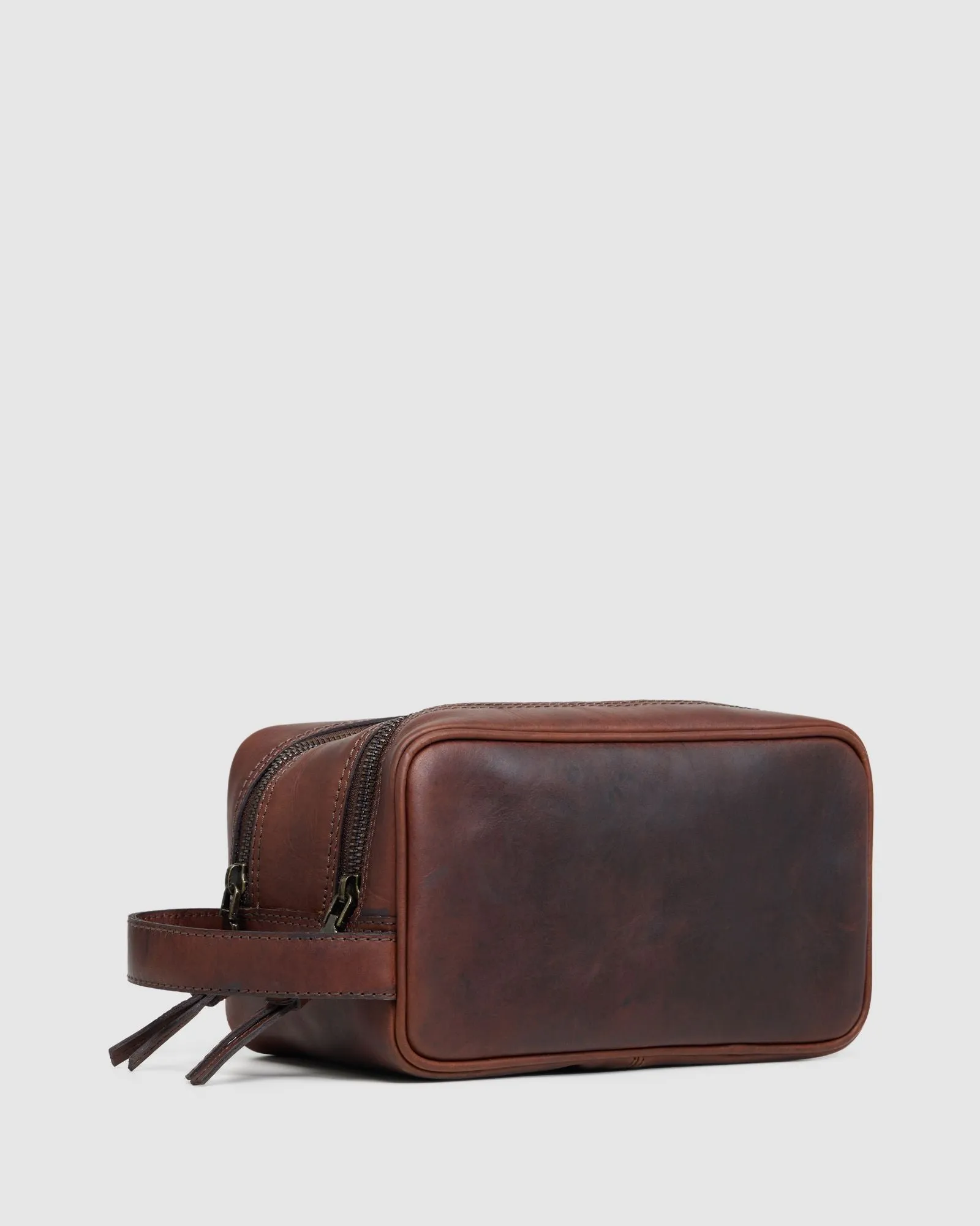 Traveller Leather Wash Bag sold by Oxford Shop product image thumbnail 2