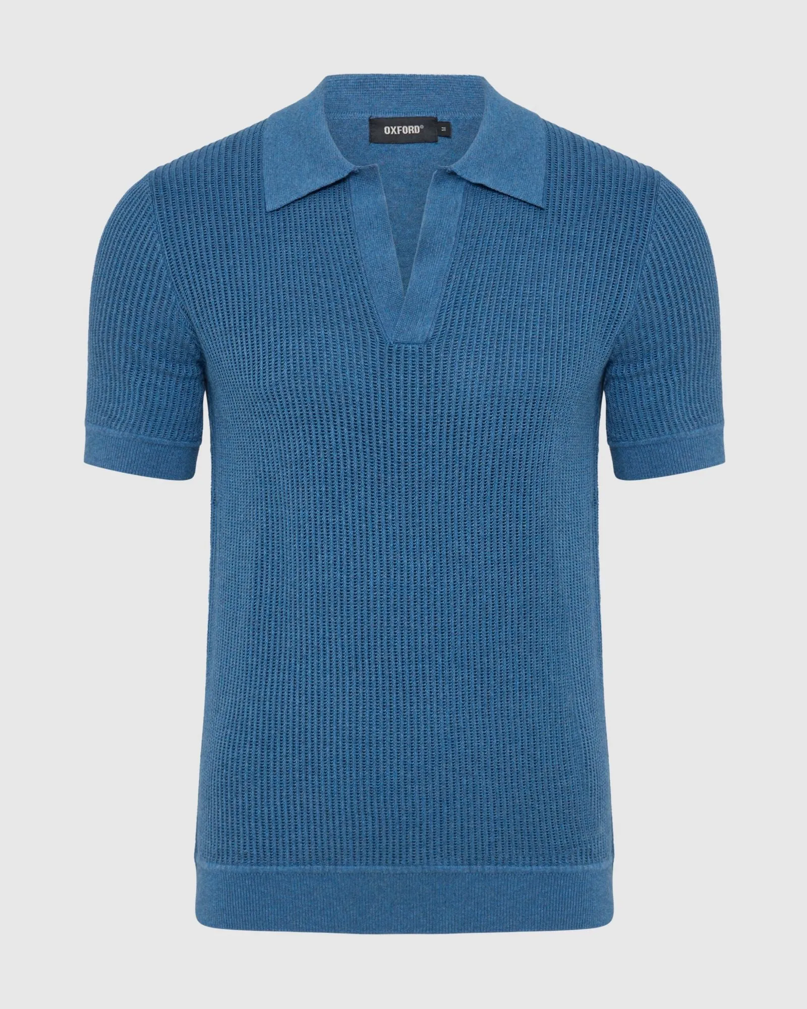 Huck Lined Knitted Polo sold by Oxford Shop product image thumbnail 4