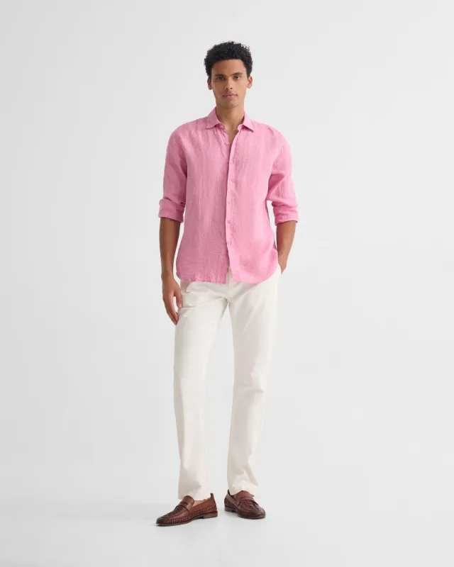 Cooper French Linen Long Sleeve Shirt sold by Oxford Shop