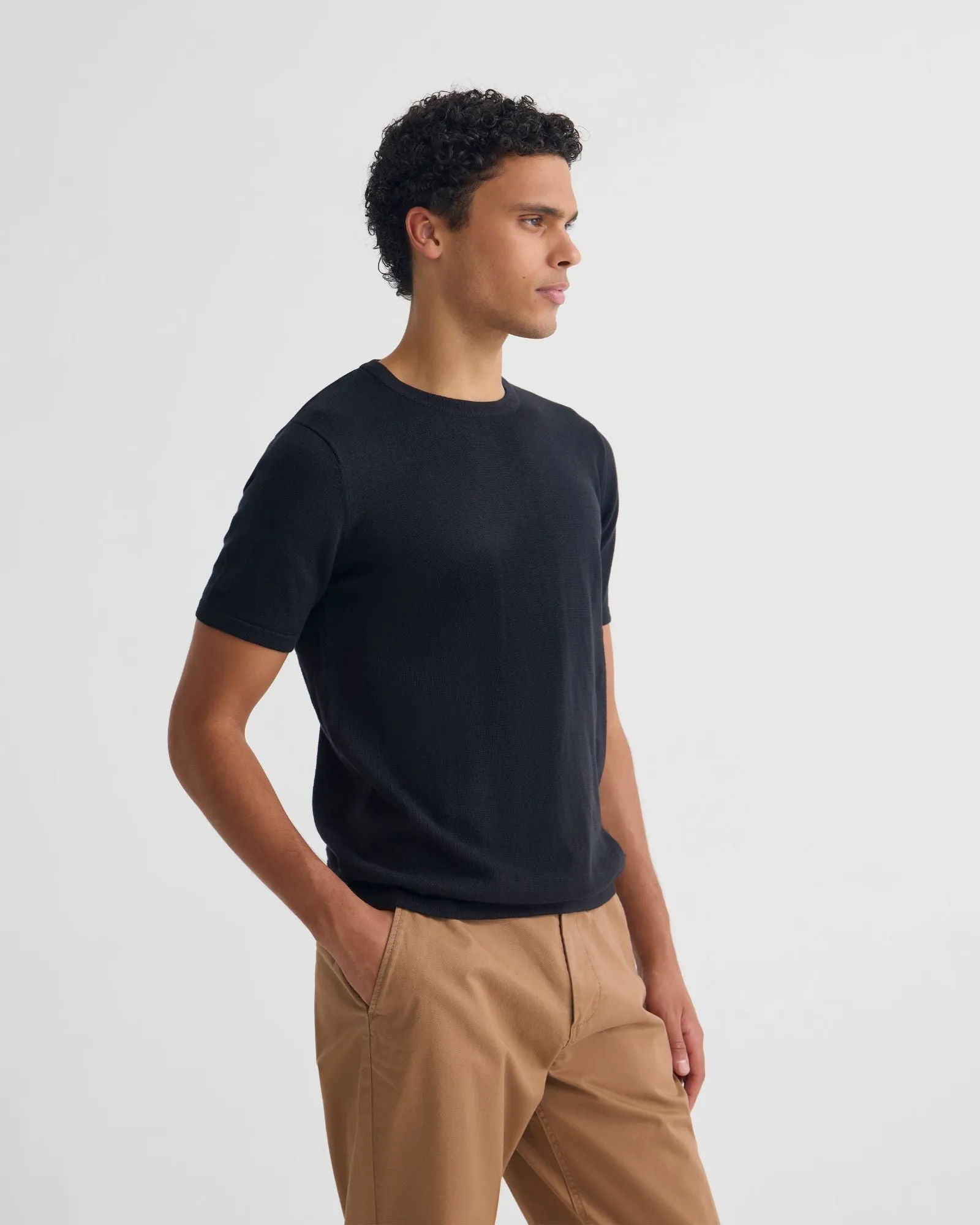 Theo Knitted T Shirt sold by Oxford Shop product image thumbnail 3