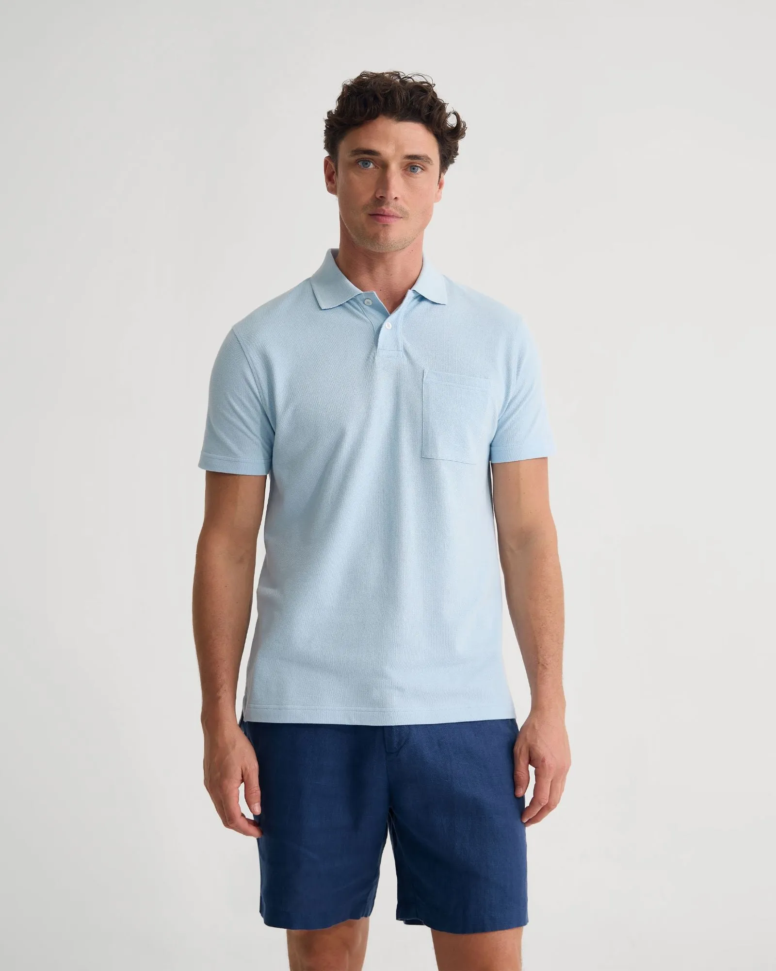 Theo Organic Cotton Pique Polo sold by Oxford Shop product image thumbnail 5