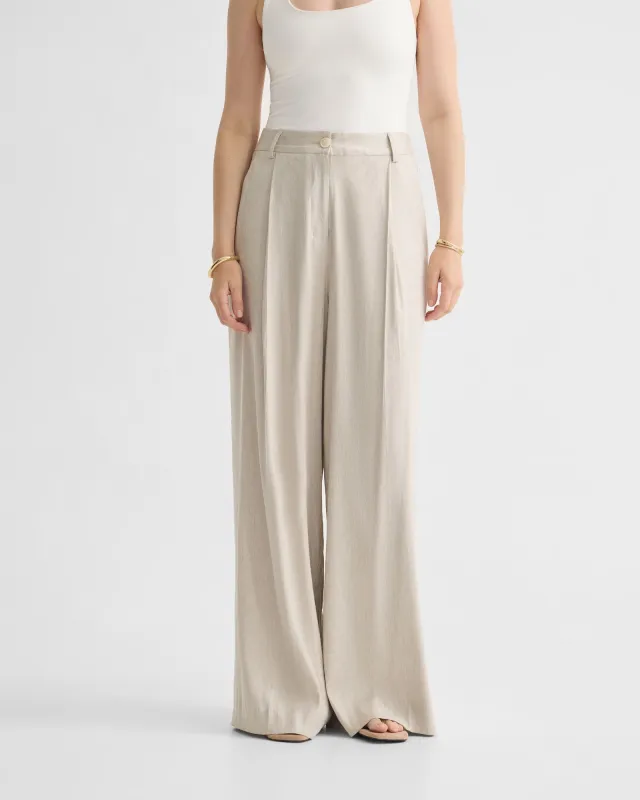 Margot Stretch Linen Pant sold by Oxford Shop
