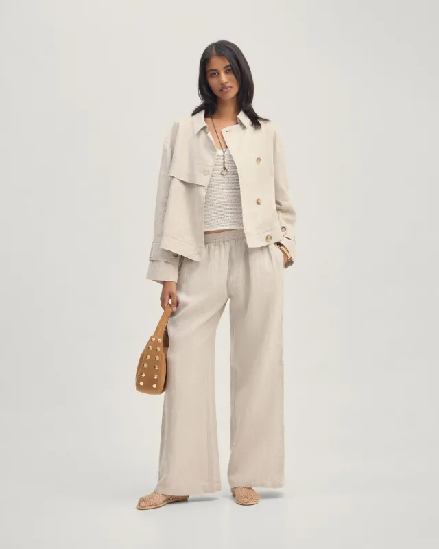 Griffin Linen Bomber sold by Oxford Shop