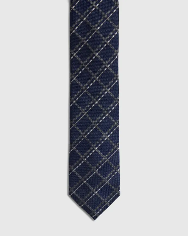 Malcolm Check 7Cm Silk Tie made by Oxford Shop