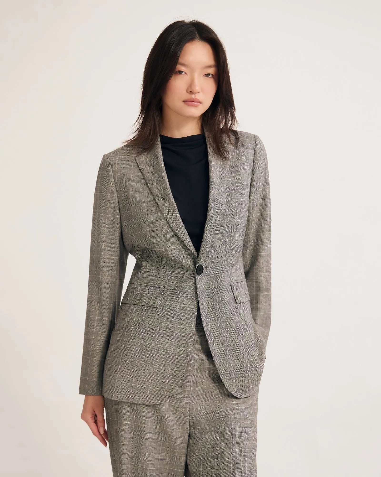 Ebony Pure Wool Suit Jacket sold by Oxford Shop product image thumbnail 5