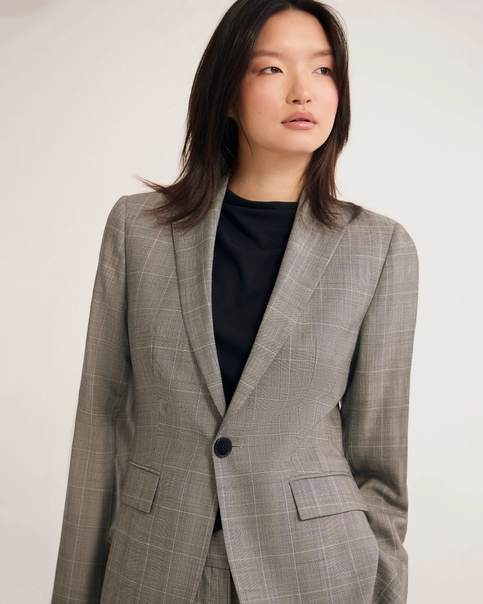 Ebony Pure Wool Suit Jacket sold by Oxford Shop product image thumbnail 4