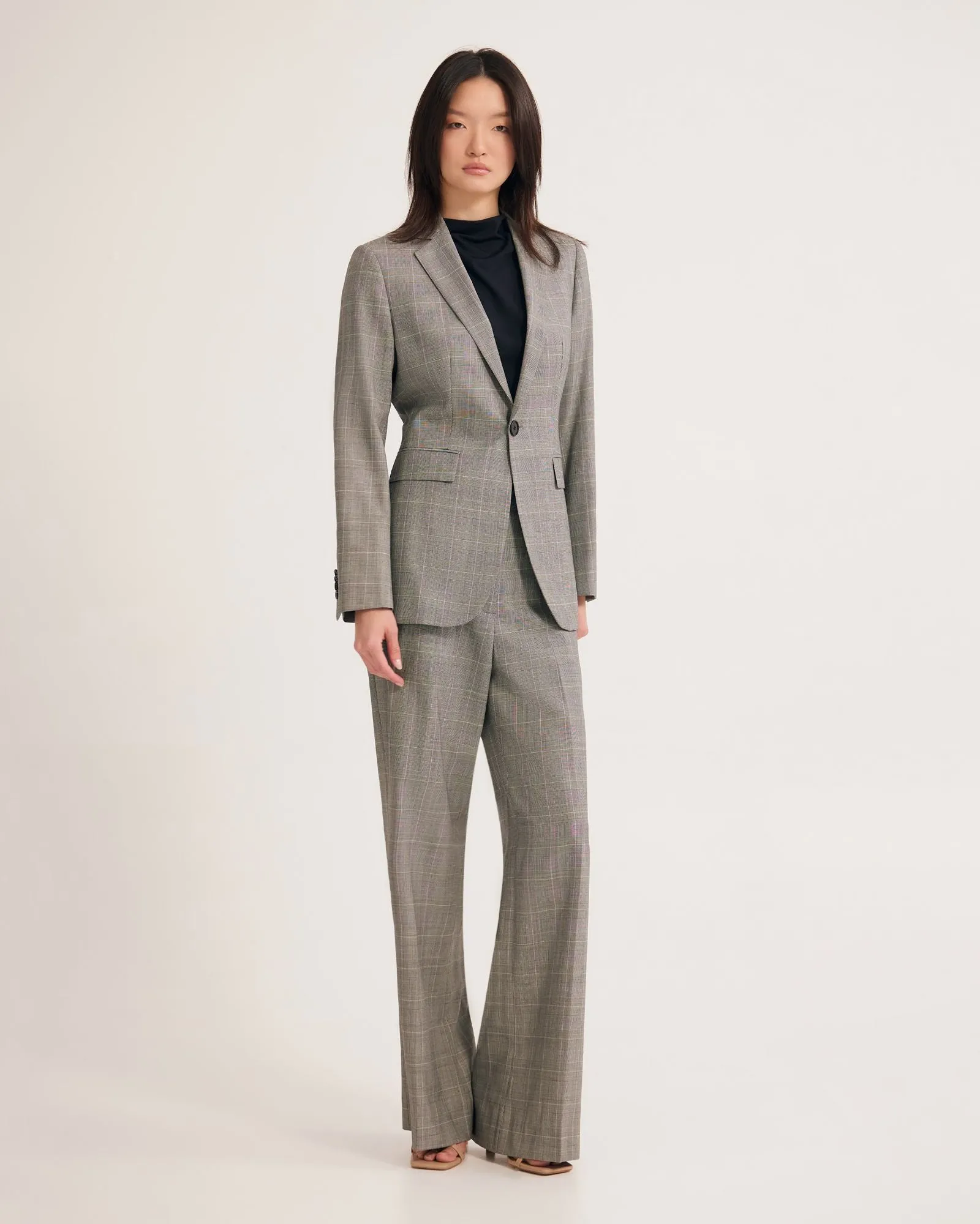 Ebony Pure Wool Suit Jacket sold by Oxford Shop