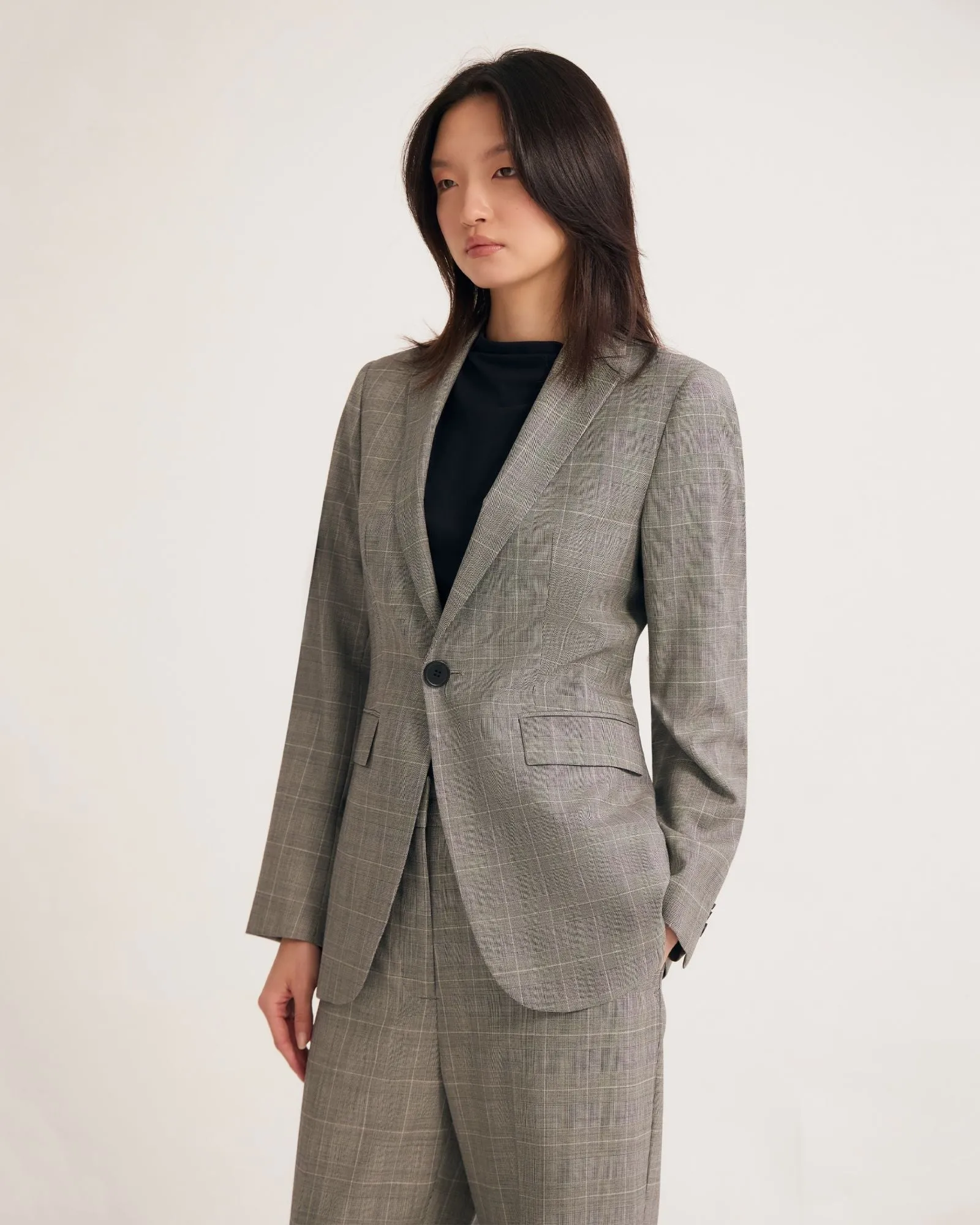 Ebony Pure Wool Suit Jacket sold by Oxford Shop product image thumbnail 2
