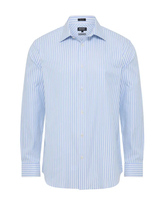 Regent Classic Fit Stripe Shirt made by Oxford Shop
