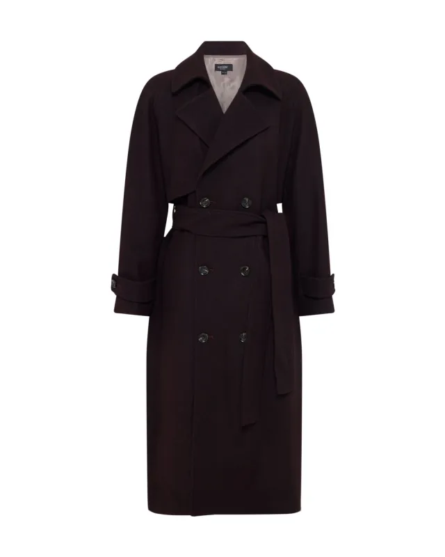 Gemma Wool Rich Trench Coat made by Oxford Shop