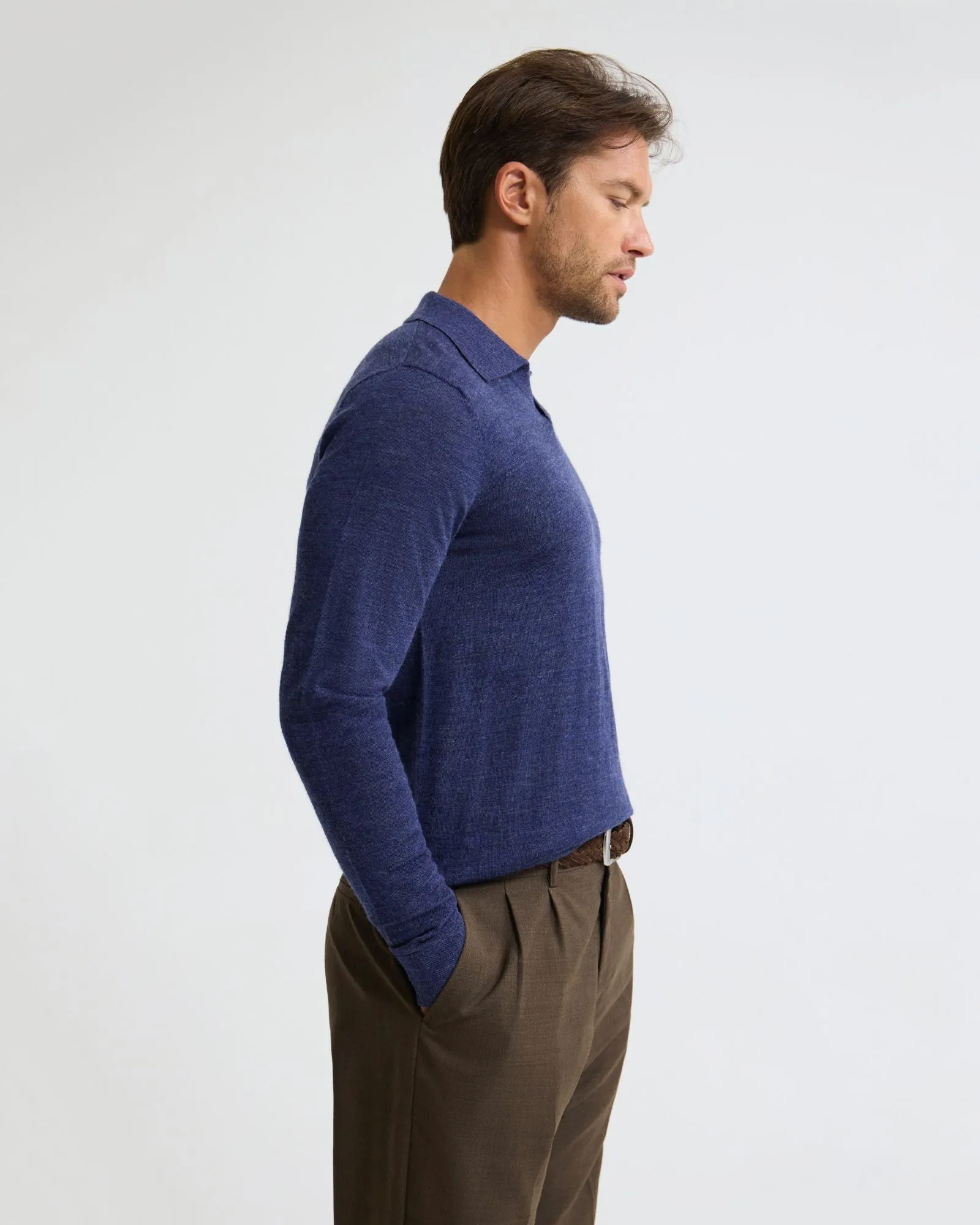 Blair Polo Collar Merino Knit sold by Oxford Shop product image thumbnail 3