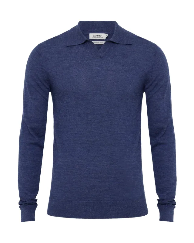 Blair Polo Collar Merino Knit made by Oxford Shop