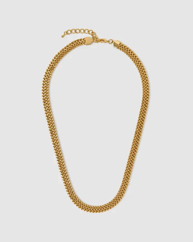 Sabine Herringbone Chain Necklace made by Oxford Shop