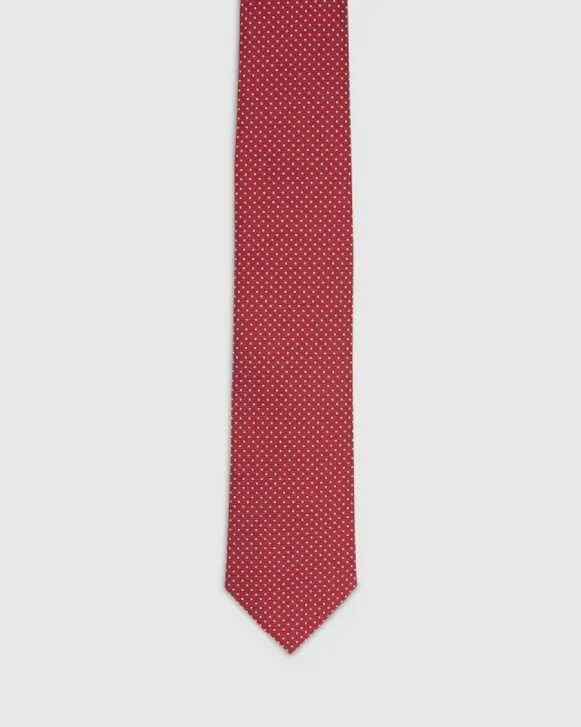 Red Polka Dots Tie sold by Oxford Shop
