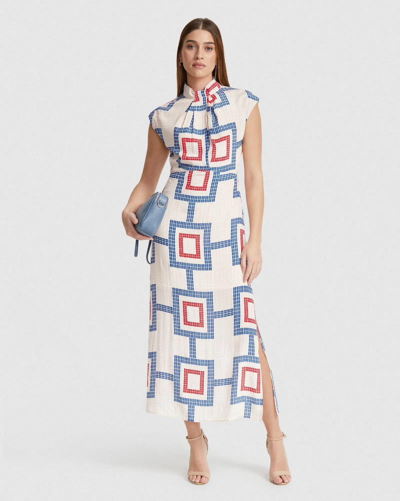 Ingrid Geo Print Dress sold by Oxford Shop