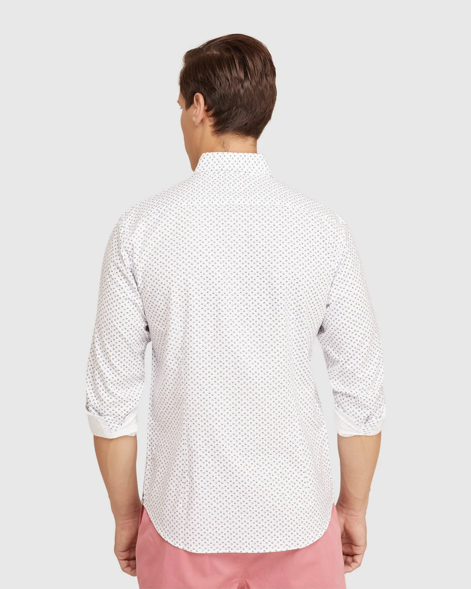 STRATTON OXFORD WEAVE PRINT SHIRT sold by Oxford Shop product image thumbnail 3
