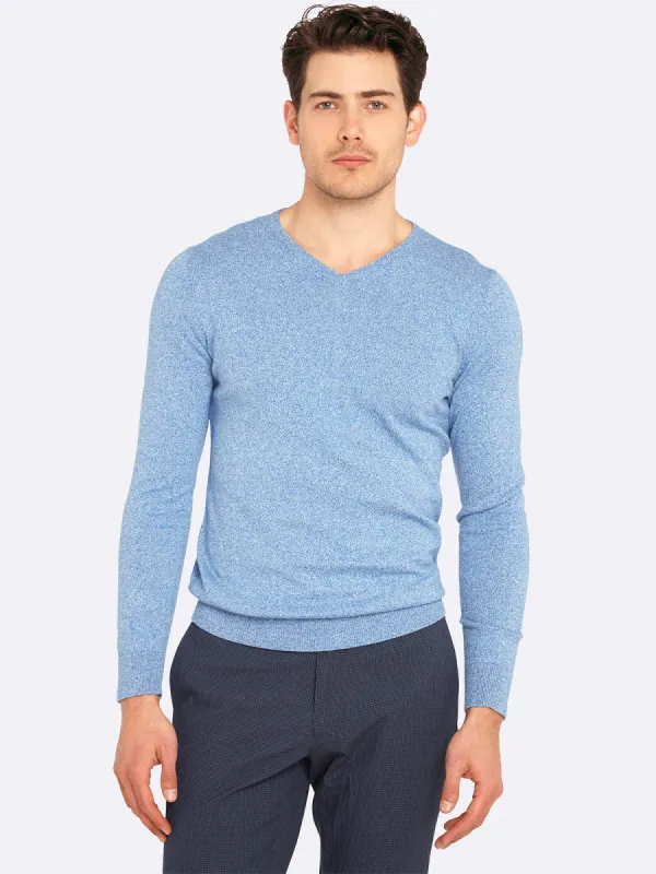 Basic Cotton V-Neck Pullover sold by Oxford Shop