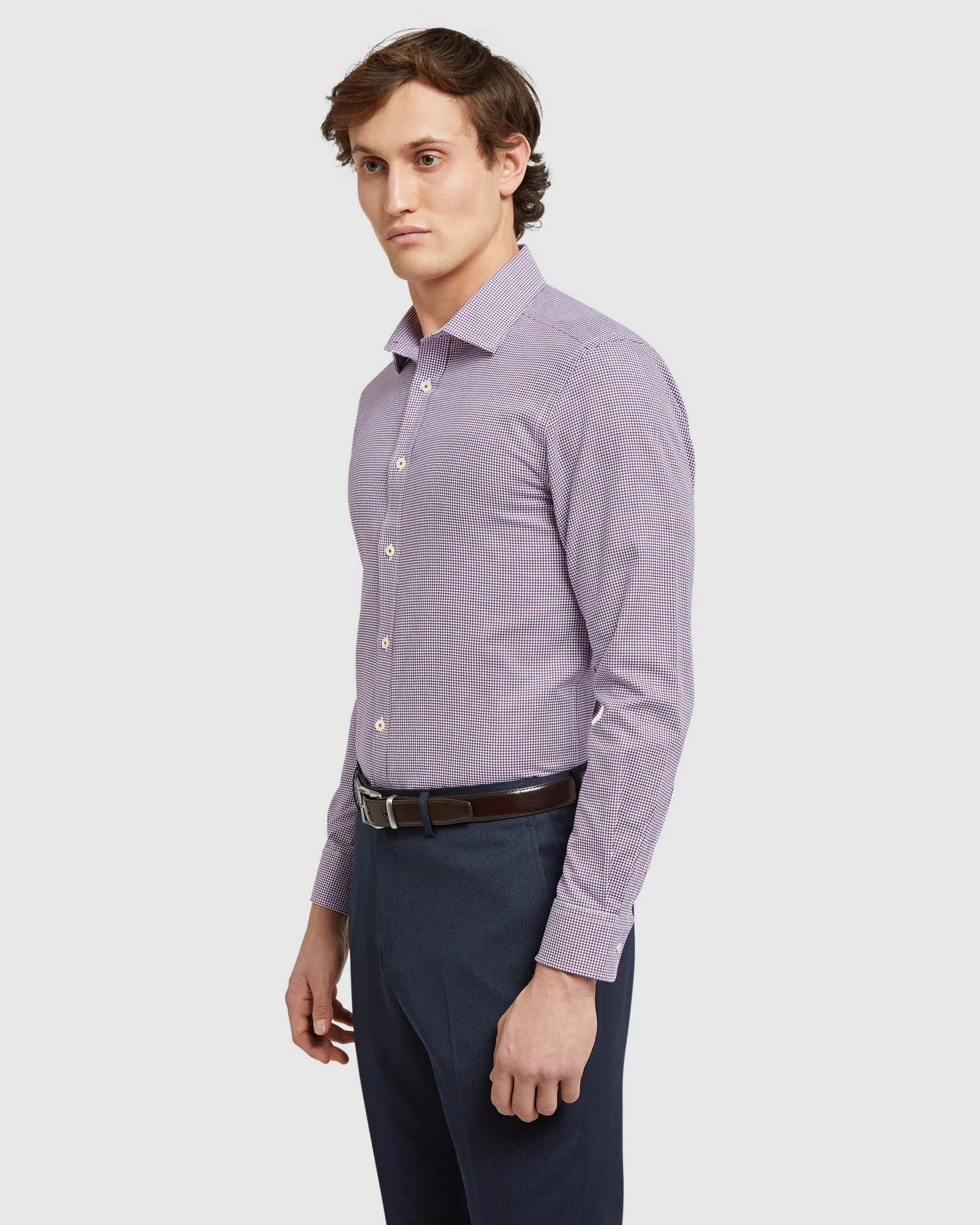 Beckton Houndstooth Shirt sold by Oxford Shop product image thumbnail 2
