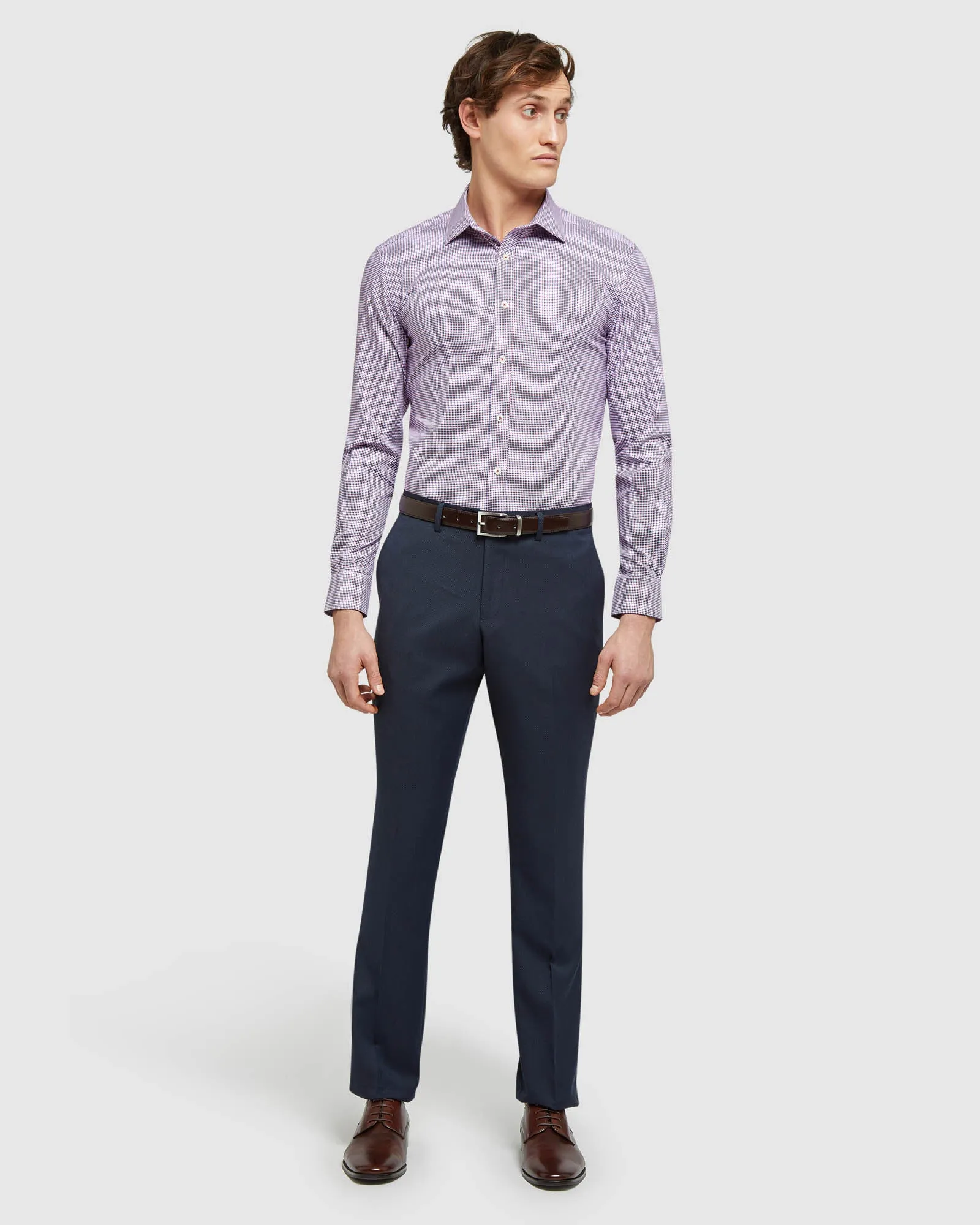 Beckton Houndstooth Shirt sold by Oxford Shop product image thumbnail 5
