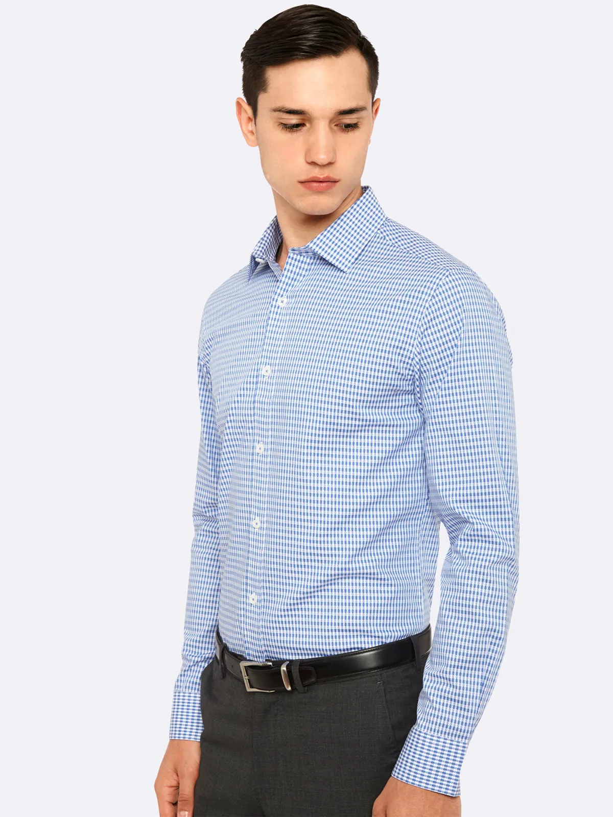 Beckton Checked Shirt sold by Oxford Shop product image thumbnail 3