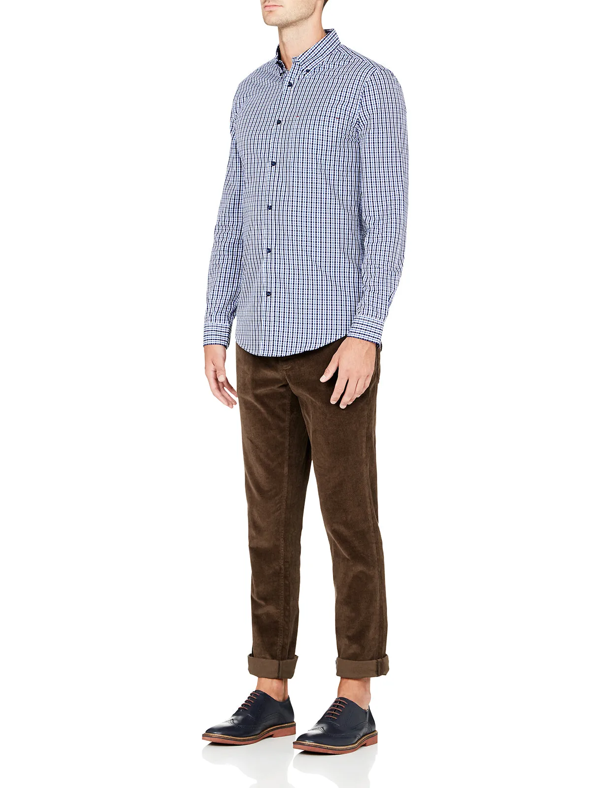Uxbridge Mini Check Shirt sold by Oxford Shop product image thumbnail 3