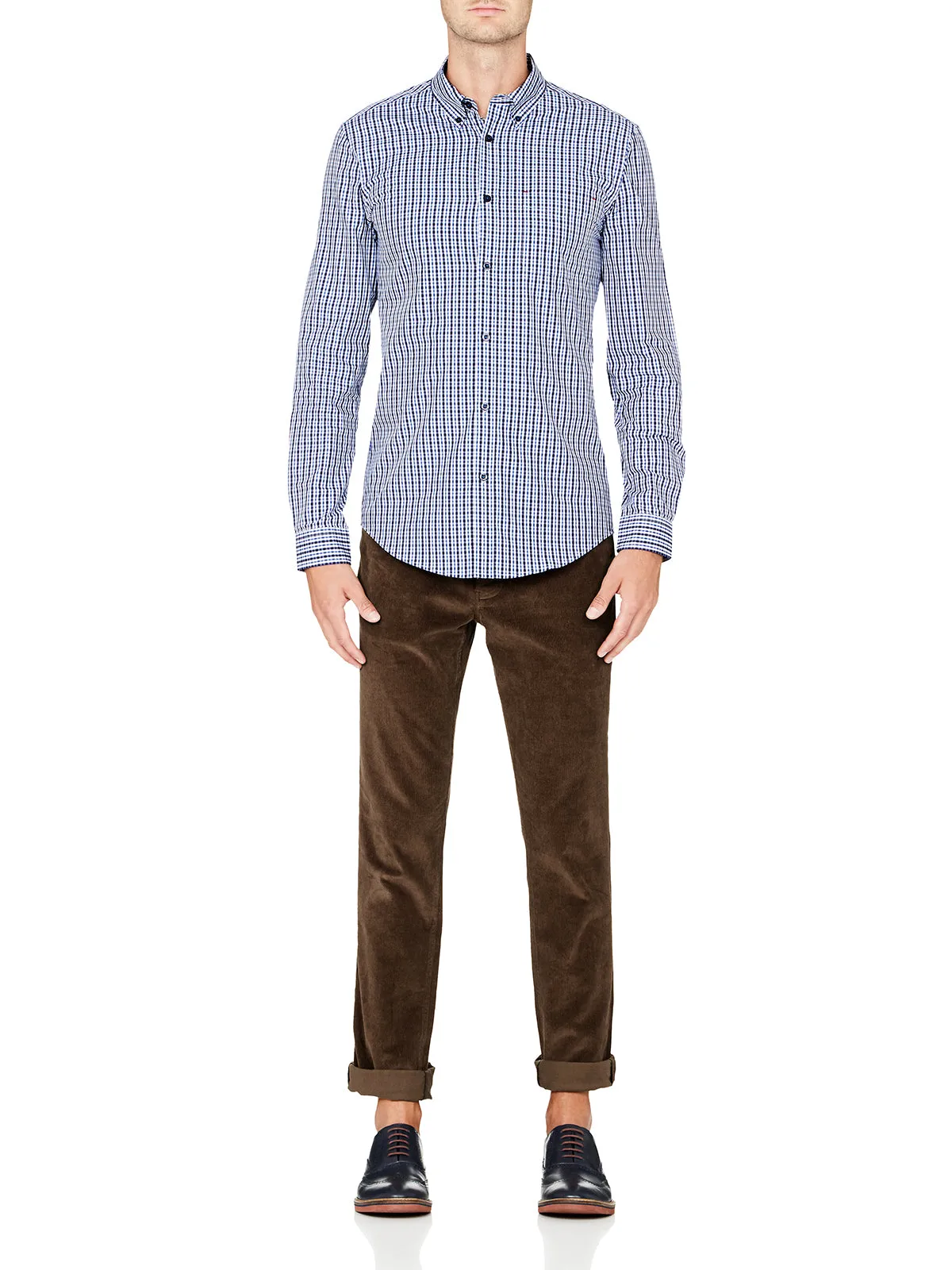Uxbridge Mini Check Shirt sold by Oxford Shop product image thumbnail 2