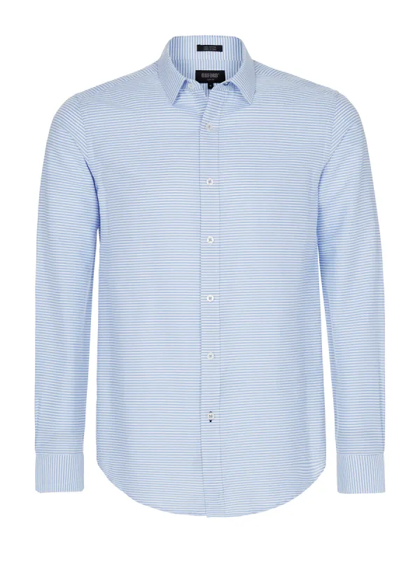 Kenton Horizontal Strpe Shirt sold by Oxford Shop
