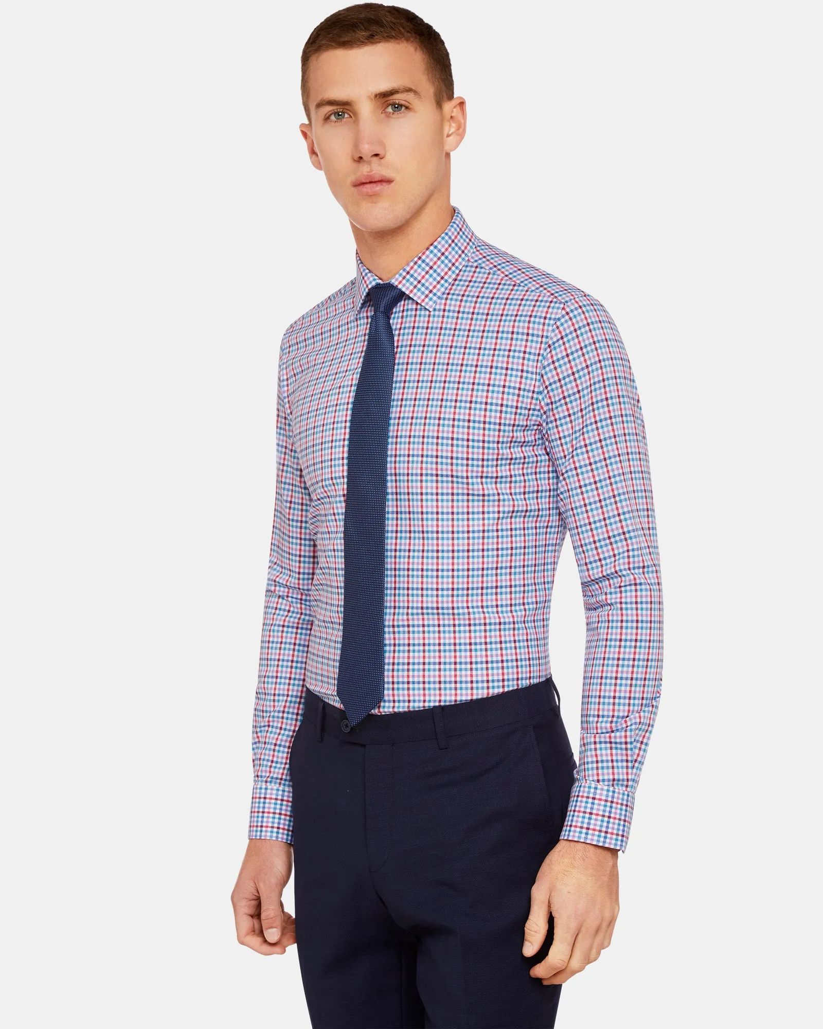 Beckton Luxury Multi Checked Shirt sold by Oxford Shop product image thumbnail 3