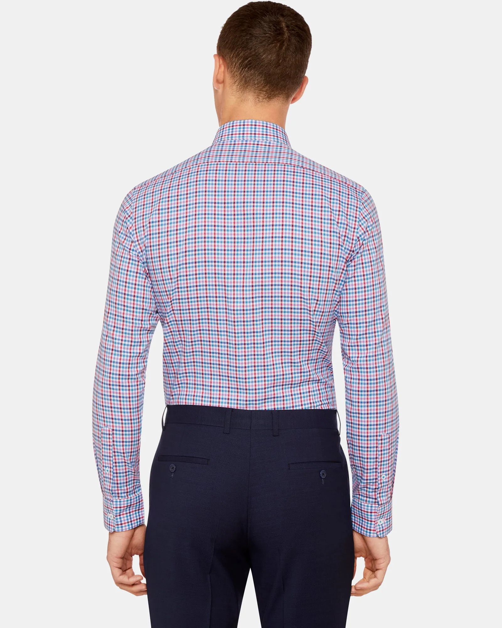 Beckton Luxury Multi Checked Shirt sold by Oxford Shop product image thumbnail 4