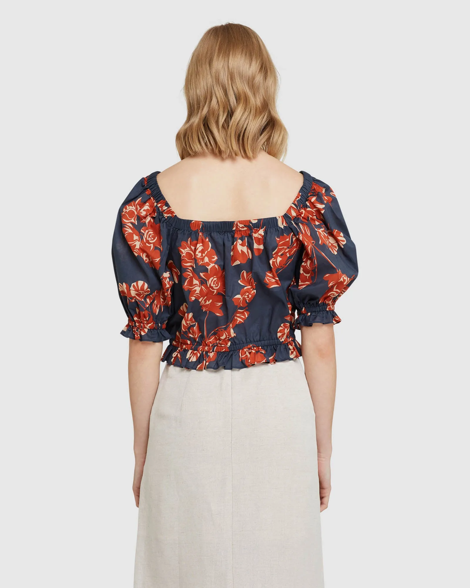 Billy Tropical Print Cotton Top sold by Oxford Shop product image thumbnail 3